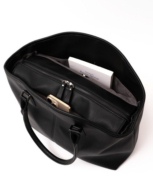 VitaFelice（ヴィータフェリーチェ）の「10ポケットユニセックスボストンバッグ（ボストンバッグ・レディース・チャコール/ブラック・FREE）」の8枚目の写真