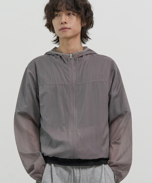 EXCONTAINER(エックスコンテナ)の「ライトウェイトシアジャケット (GREY)(ナイロンジャケット・メンズ・その他・MEDIUM/LARGE/X-LARGE)」の1枚目の写真