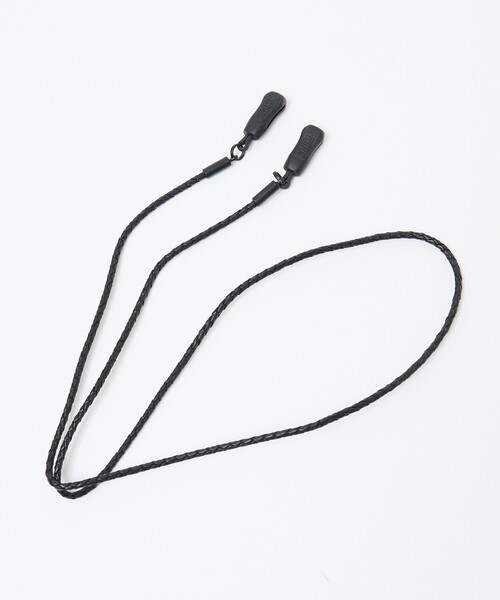 CHUMS（チャムス）の「【CHUMS/チャムス】メガネストラップ/ Braided-Leather RETAINER/ CH61-0231/ ブレイデッドレザー リテーナー ストラップ /メガネ サングラス グラスコード /めがねストラップ（サングラス・メンズ・ブラック/その他・フリー）」の4枚目の写真