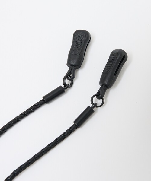 CHUMS（チャムス）の「【CHUMS/チャムス】メガネストラップ/ Braided-Leather RETAINER/ CH61-0231/ ブレイデッドレザー リテーナー ストラップ /メガネ サングラス グラスコード /めがねストラップ（サングラス・メンズ・ブラック/その他・フリー）」の6枚目の写真
