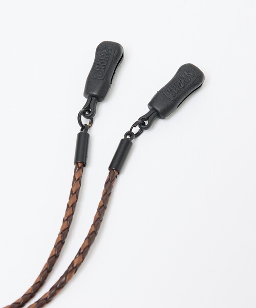 CHUMS（チャムス）の「【CHUMS/チャムス】メガネストラップ/ Braided-Leather RETAINER/ CH61-0231/ ブレイデッドレザー リテーナー ストラップ /メガネ サングラス グラスコード /めがねストラップ（サングラス・メンズ・ブラック/その他・フリー）」の12枚目の写真