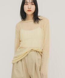 KBF | バックオープンシアーニット(ニット/セーター)