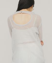 KBF | バックオープンシアーニット(ニット/セーター)