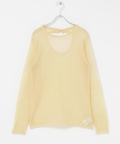 KBF（ケイビーエフ）の「バックオープンシアーニット（ニット/セーター・レディース・イエロー系その他/ライトブルー・ONE）」の9枚目の写真