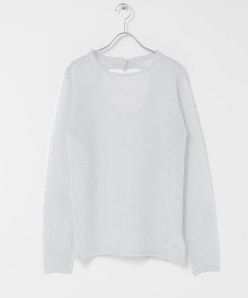 KBF（ケイビーエフ）の「バックオープンシアーニット（ニット/セーター・レディース・イエロー系その他/ライトブルー・ONE）」の18枚目の写真