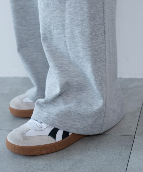 WEGO（ウィゴー）の「WEGO/【26年春夏新作】レイヤードデザインスウェットパンツ（スウェットパンツ・レディース・杢グレー・FREE）」の6枚目の写真