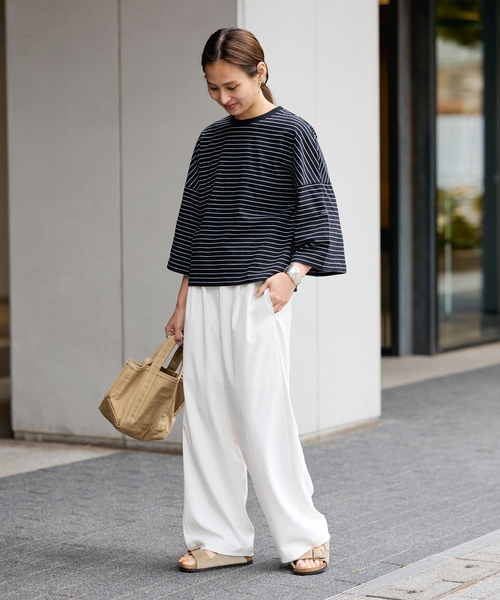 FRAMeWORK（フレームワーク）の「SEUVAS/ソウバス 別注NOT PAPER バッグ S（トートバッグ・レディース・ベージュ・FREE）」の2枚目の写真