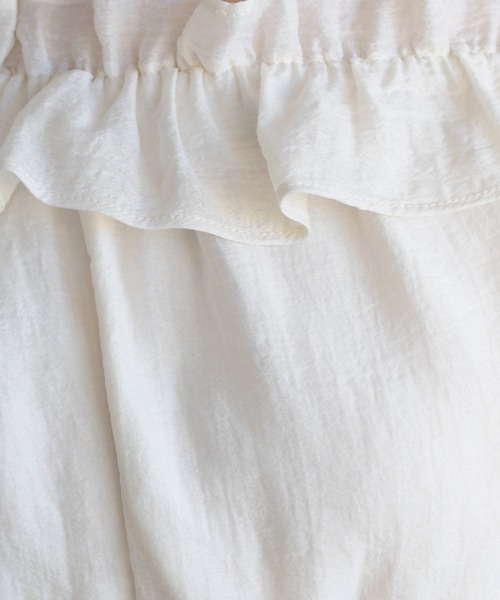 31 Sons de mode（トランテアン　ソン　ドゥ　モード）の「2026春夏新作 シャーリングフリルブラウス（シャツ/ブラウス・レディース・ベージュ/グレー/ライトグリーン・ﾌﾘ-）」の19枚目の写真