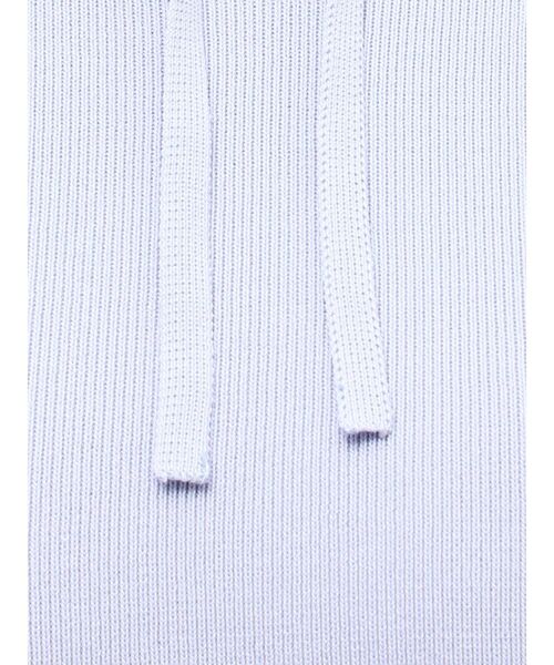 MERCURYDUO(マーキュリーデュオ)の「ポロ衿ラッフルニットワンピース(ワンピース・レディース・ネイビー/ライトブルー/ブラック・MEDIUM/SMALL)」の5枚目の写真