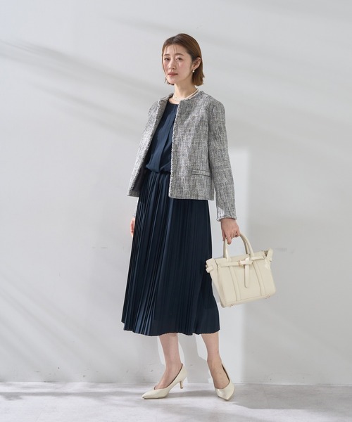 YECCA VECCA（イェッカヴェッカ）の「ツイードジャケット (1)（テーラードジャケット・レディース・その他6/ネイビー・L/M）」の10枚目の写真