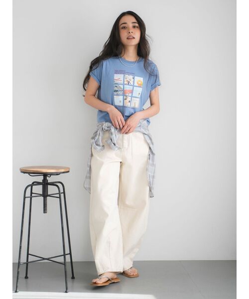 Ungrid（アングリッド）の「カーブルーズカラーデニム（デニムパンツ・レディース・ピンク/アイボリー/ブルー・26inch/25inch/24inch）」の9枚目の写真