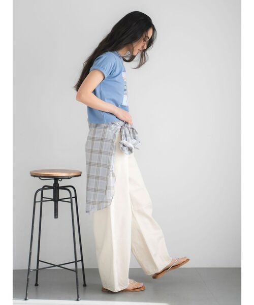 Ungrid（アングリッド）の「カーブルーズカラーデニム（デニムパンツ・レディース・ピンク/アイボリー/ブルー・26inch/25inch/24inch）」の10枚目の写真