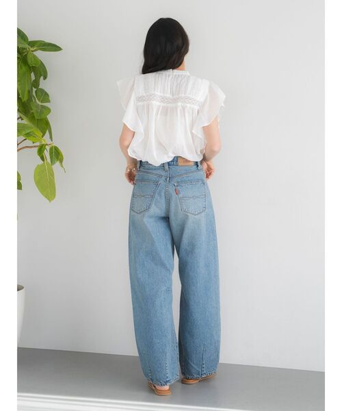 Ungrid（アングリッド）の「カーブルーズカラーデニム（デニムパンツ・レディース・ピンク/アイボリー/ブルー・26inch/25inch/24inch）」の16枚目の写真