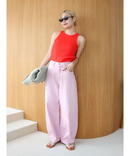 Ungrid（アングリッド）の「カーブルーズカラーデニム（デニムパンツ・レディース・ピンク/アイボリー/ブルー・26inch/25inch/24inch）」の19枚目の写真