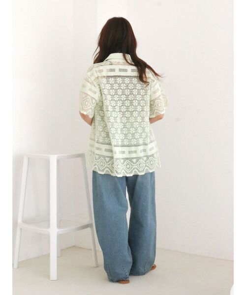 Ungrid（アングリッド）の「カーブルーズカラーデニム（デニムパンツ・レディース・ピンク/アイボリー/ブルー・26inch/25inch/24inch）」の20枚目の写真