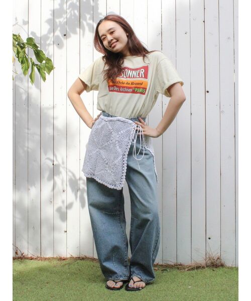 Ungrid（アングリッド）の「カーブルーズカラーデニム（デニムパンツ・レディース・ピンク/アイボリー/ブルー・26inch/25inch/24inch）」の21枚目の写真