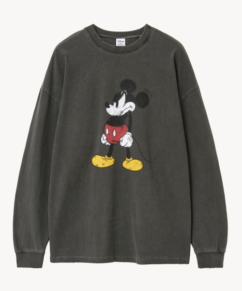 VTWO(ブイツー)の「ヴィンテージ アングリー_ ミッキー_ ロングスリーブTシャツ(Tシャツ/カットソー・レディース・その他・MEDIUM/LARGE)」の1枚目の写真