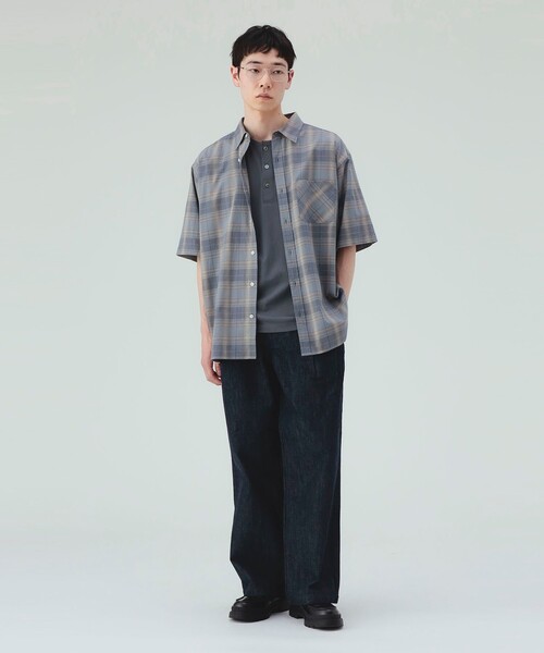 BEAMS HEART(ビームスハート)の「【7/16値下げ】オンブレーチェック ショートスリーブ シャツ(ユニセックス)(シャツ/ブラウス・メンズ・ネイビー/ベージュ・LARGE/MEDIUM/SMALL)」の19枚目の写真