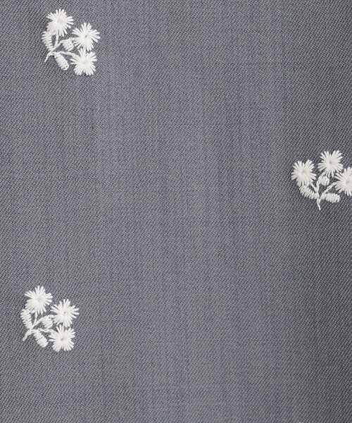 natural couture（ナチュラルクチュール）の「花柄ツイルナロースカート（スカート・レディース・ブラック/グリーン/グレー・FREE）」の9枚目の写真