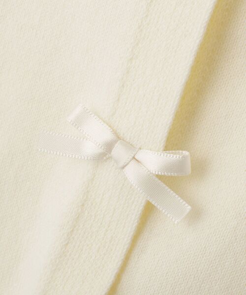 Maison de FLEUR（メゾンドフルール）の「ローズニット半袖カーディガン（カーディガン/ボレロ・レディース・ピンク/アイボリー・FREE）」の11枚目の写真