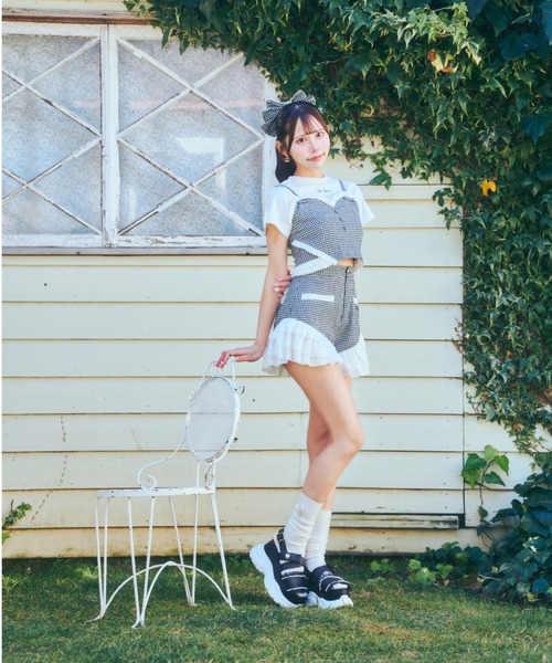 ReAmour(リアムール)の「ハートフリルビスチェ(その他トップス・レディース・ピンク/ブラック・FREE)」の9枚目の写真