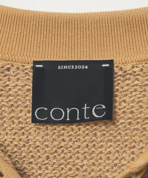 conte(コンテ)の「<conte>テープヤーン カラーカーディガン(カーディガン/ボレロ・レディース・ネイビー/ベージュ・FREE)」の10枚目の写真