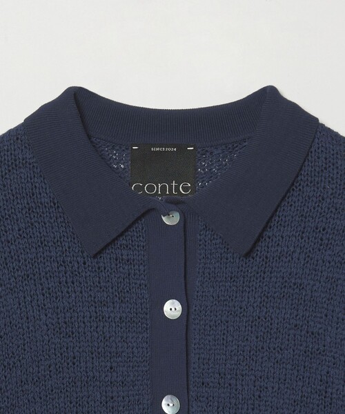 conte(コンテ)の「<conte>テープヤーン カラーカーディガン(カーディガン/ボレロ・レディース・ネイビー/ベージュ・FREE)」の13枚目の写真