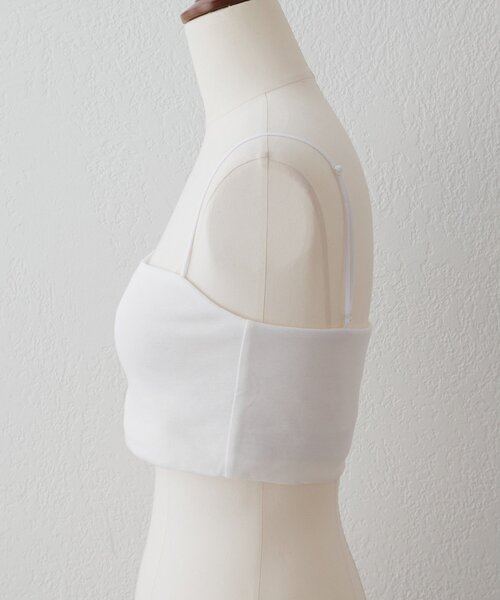 Whim Gazette（ウィムガゼット）の「【myporter】クロップドブラトップ（チューブトップ・レディース・ブラック/ホワイト・36/38）」の5枚目の写真