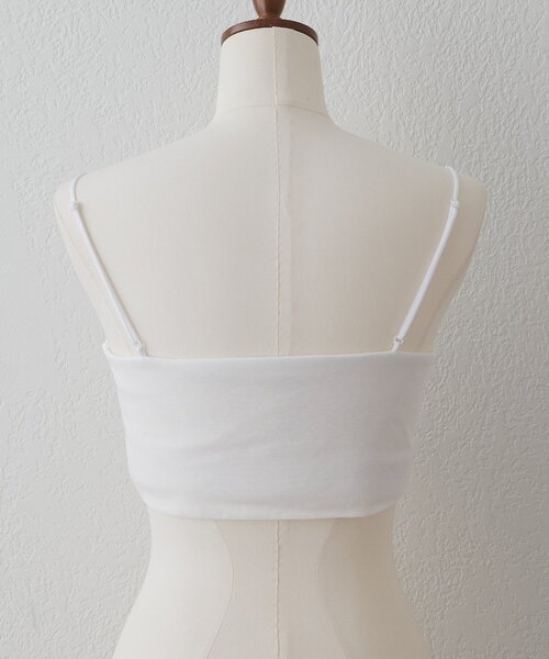 Whim Gazette（ウィムガゼット）の「【myporter】クロップドブラトップ（チューブトップ・レディース・ブラック/ホワイト・36/38）」の6枚目の写真