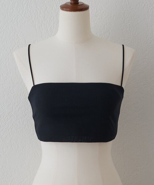 Whim Gazette（ウィムガゼット）の「【myporter】クロップドブラトップ（チューブトップ・レディース・ブラック/ホワイト・36/38）」の12枚目の写真