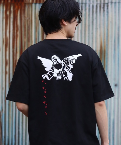 BRANDALISED(ブランダライズド)の「【BRANDALISED/ブランダライズド】冷感スラブ天竺 アソート バンクシー アートワークデザイン ショートスリーブTシャツ(Tシャツ/カットソー・メンズ・アイボリー系2/ブラウン系2/アイボリー系1/ブラック系1/ブラウン系1/ブラック系2・M/XL/L)」の2枚目の写真