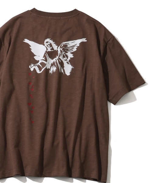 BRANDALISED(ブランダライズド)の「【BRANDALISED/ブランダライズド】冷感スラブ天竺 アソート バンクシー アートワークデザイン ショートスリーブTシャツ(Tシャツ/カットソー・メンズ・アイボリー系2/ブラウン系2/アイボリー系1/ブラック系1/ブラウン系1/ブラック系2・M/XL/L)」の4枚目の写真