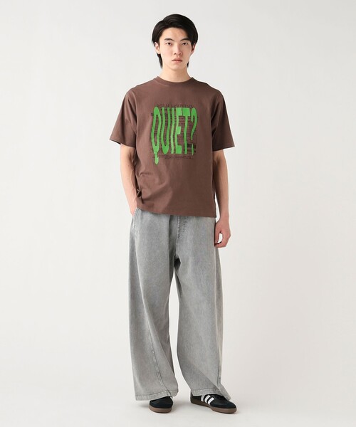 BEAMS HEART(ビームスハート)の「【7/24再値下げ】ウェーブフォント グラフィック Tシャツ(ユニセックス)(Tシャツ/カットソー・メンズ・ホワイト/ブラウン・SMALL/MEDIUM/LARGE)」の9枚目の写真