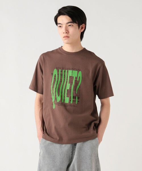BEAMS HEART(ビームスハート)の「【7/24再値下げ】ウェーブフォント グラフィック Tシャツ(ユニセックス)(Tシャツ/カットソー・メンズ・ホワイト/ブラウン・SMALL/MEDIUM/LARGE)」の8枚目の写真