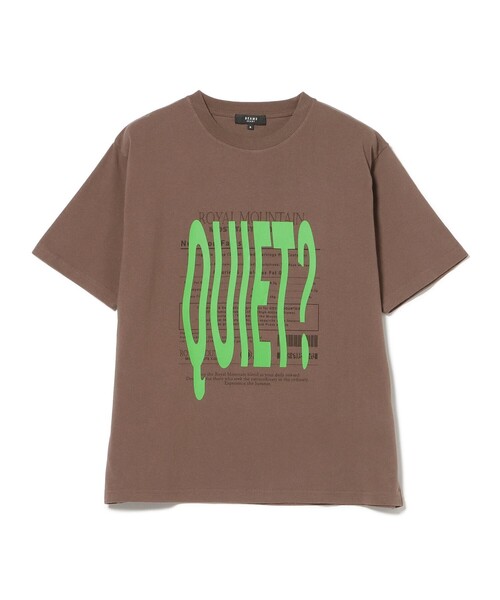 BEAMS HEART(ビームスハート)の「【7/24再値下げ】ウェーブフォント グラフィック Tシャツ(ユニセックス)(Tシャツ/カットソー・メンズ・ホワイト/ブラウン・SMALL/MEDIUM/LARGE)」の7枚目の写真
