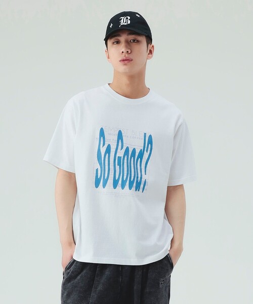 BEAMS HEART(ビームスハート)の「【7/24再値下げ】ウェーブフォント グラフィック Tシャツ(ユニセックス)(Tシャツ/カットソー・メンズ・ホワイト/ブラウン・SMALL/MEDIUM/LARGE)」の3枚目の写真