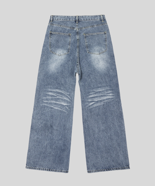 LXT（エルエックスティー）の「ウォッシュドワイドセミフレアデニムパンツ（デニムパンツ・メンズ・その他・MEDIUM/LARGE/X-LARGE/2XL）」の8枚目の写真