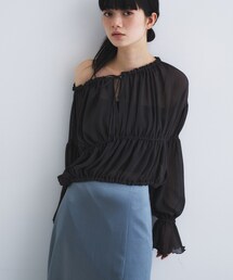 off-shoulder blouse