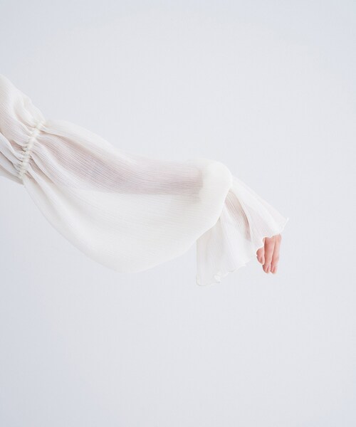 CODE A（コードエー）の「off－shoulder blouse（シャツ/ブラウス・レディース・チャコールグレー/サックスブルー/ホワイト・00）」の8枚目の写真