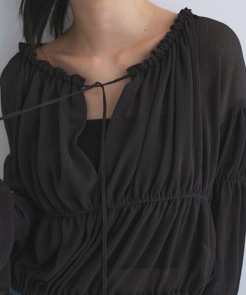 CODE A（コードエー）の「off－shoulder blouse（シャツ/ブラウス・レディース・チャコールグレー/サックスブルー/ホワイト・00）」の18枚目の写真