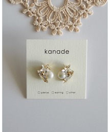 【kanade】パール×ビジューイヤリング(MA)
