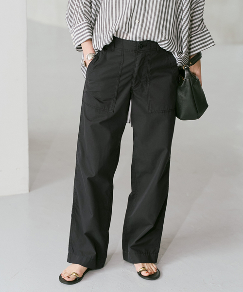 Spick & Span（スピックアンドスパン）の「リップルーズベイカーパンツ（カーゴパンツ・レディース・ホワイト/カーキ/ブラック・40/38/36）」の19枚目の写真