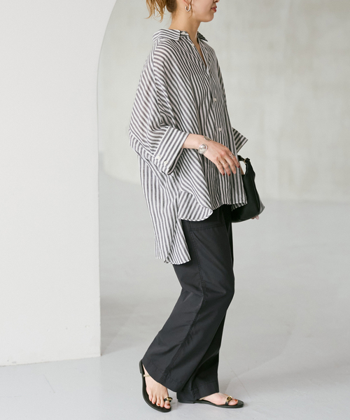 Spick & Span（スピックアンドスパン）の「リップルーズベイカーパンツ（カーゴパンツ・レディース・ホワイト/カーキ/ブラック・40/38/36）」の13枚目の写真