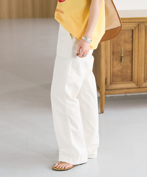 Spick & Span（スピックアンドスパン）の「リップルーズベイカーパンツ（カーゴパンツ・レディース・ホワイト/カーキ/ブラック・40/38/36）」の5枚目の写真