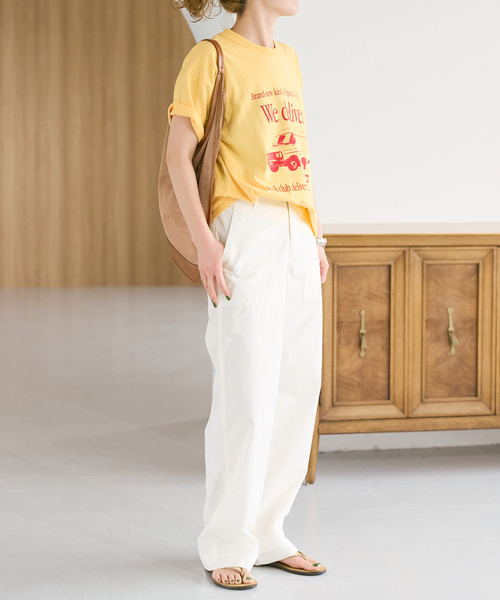 Spick & Span（スピックアンドスパン）の「リップルーズベイカーパンツ（カーゴパンツ・レディース・ホワイト/カーキ/ブラック・40/38/36）」の7枚目の写真