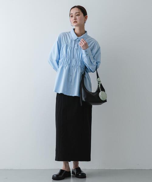 SENSE OF PLACE by URBAN RESEARCH（センスオブプレイスバイアーバンリサーチ）の「ラウンドポーチツキバッグ（ハンドバッグ・レディース・ライトベージュ・ONE）」の4枚目の写真