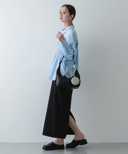 SENSE OF PLACE by URBAN RESEARCH（センスオブプレイスバイアーバンリサーチ）の「ラウンドポーチツキバッグ（ハンドバッグ・レディース・ライトベージュ・ONE）」の5枚目の写真