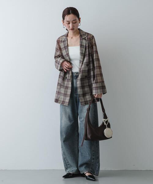 SENSE OF PLACE by URBAN RESEARCH（センスオブプレイスバイアーバンリサーチ）の「ラウンドポーチツキバッグ（ハンドバッグ・レディース・ライトベージュ・ONE）」の17枚目の写真