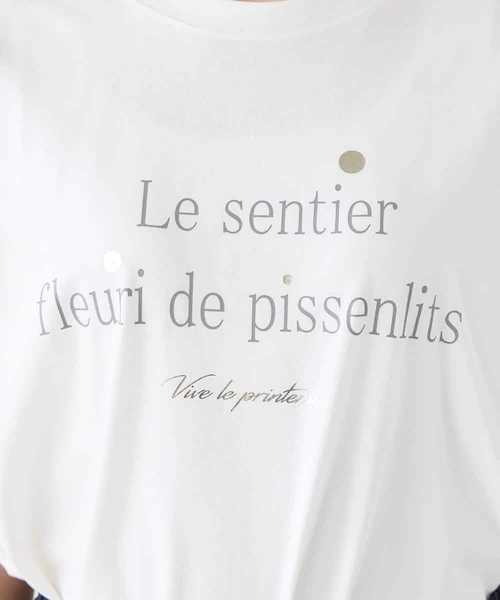 a.v.v（アーヴェヴェ）の「【UVカット/接触冷感】ロゴTシャツ（Tシャツ/カットソー・レディース・ホワイト/チャコールグレー/ネイビー・38/36/40）」の6枚目の写真