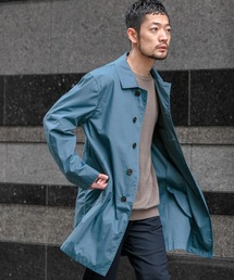 ブランド古着】メンズのステンカラーコート（ブルー・ネイビー/青色系